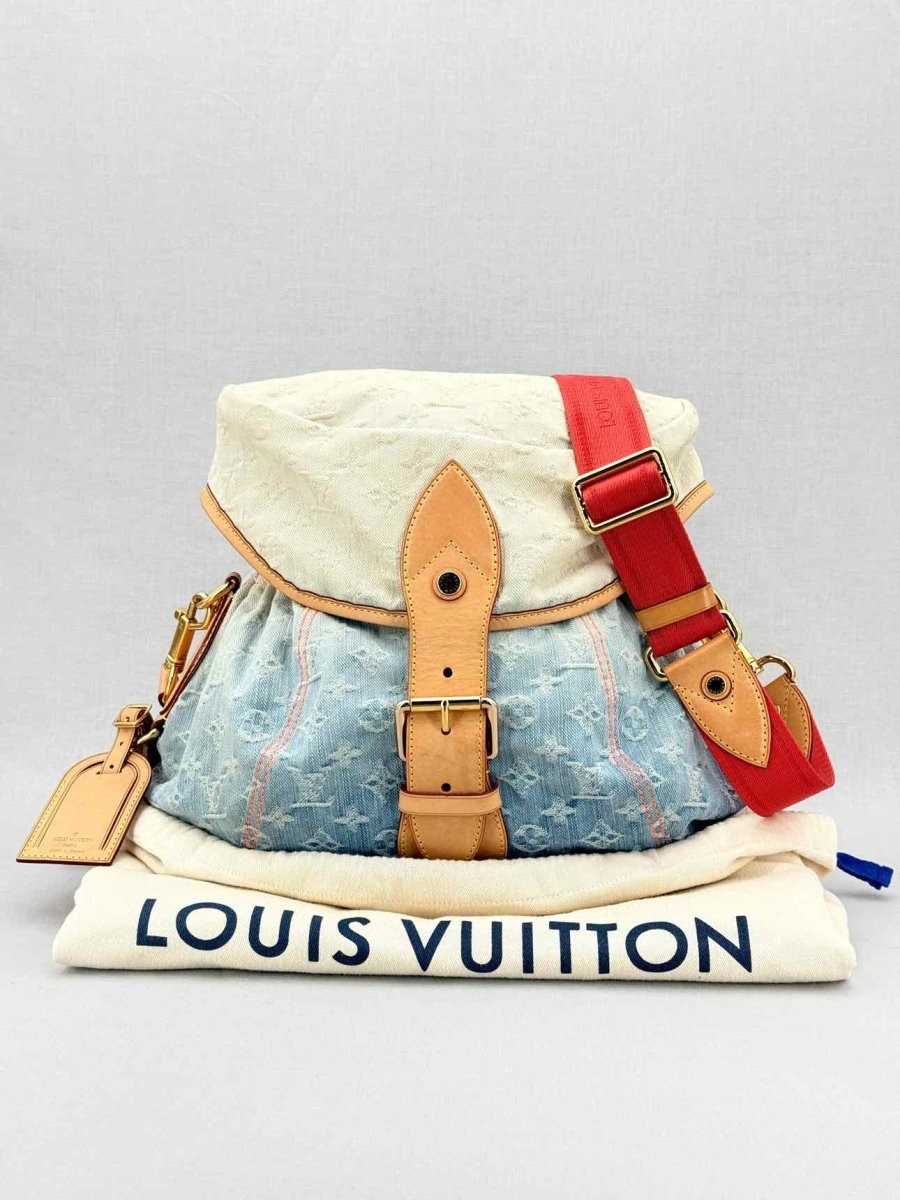 Pre - loved LOUIS VUITTON Blue Multicolor Monogram Shoulder Bag at Reems Closet
