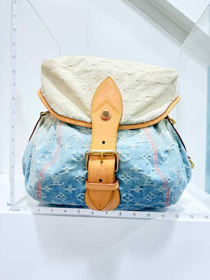 Pre - loved LOUIS VUITTON Blue Multicolor Monogram Shoulder Bag at Reems Closet