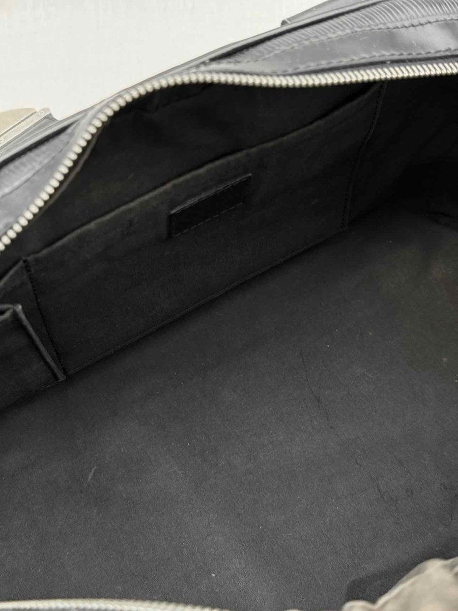 Pre - loved LOUIS VUITTON Bowling Montaigne Black Top Handle at Reems Closet