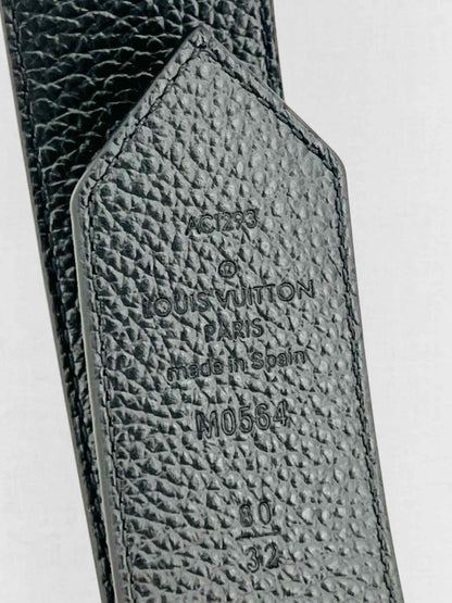 Pre - loved LOUIS VUITTON Brown & Black Monogram Belt at Reems Closet