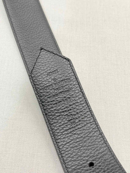 Pre - loved LOUIS VUITTON Brown & Black Monogram Belt at Reems Closet