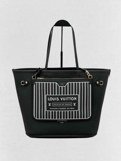 Pre - loved LOUIS VUITTON Brown & Black Monogram Tote Bag at Reems Closet