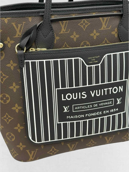 Pre - loved LOUIS VUITTON Brown & Black Monogram Tote Bag at Reems Closet