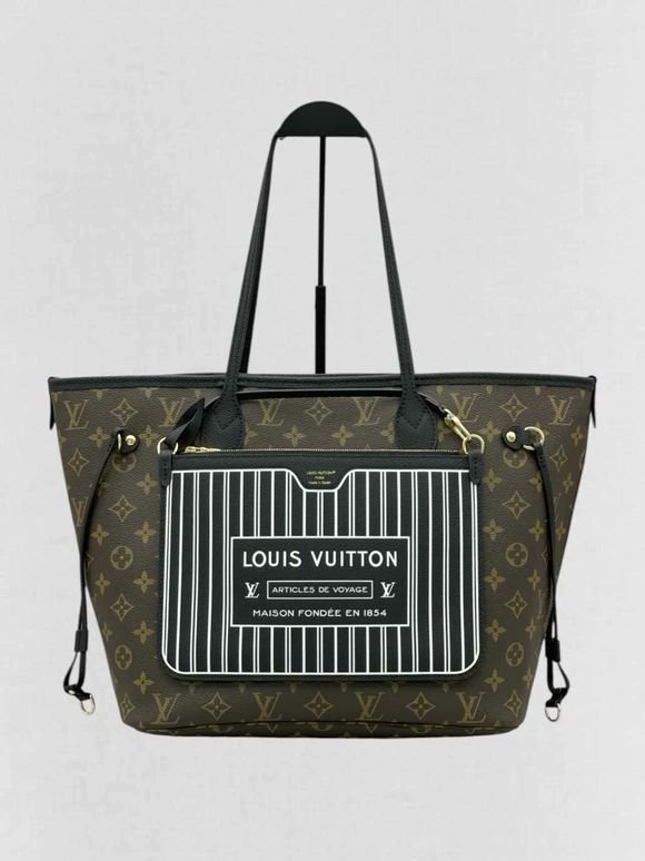 Pre - loved LOUIS VUITTON Brown & Black Monogram Tote Bag at Reems Closet