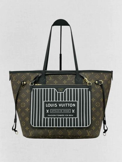 Pre - loved LOUIS VUITTON Brown & Black Monogram Tote Bag at Reems Closet