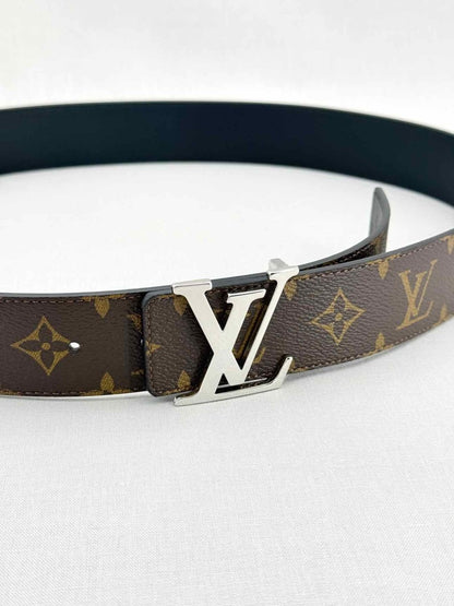Pre - loved LOUIS VUITTON Brown Monogram Belt at Reems Closet