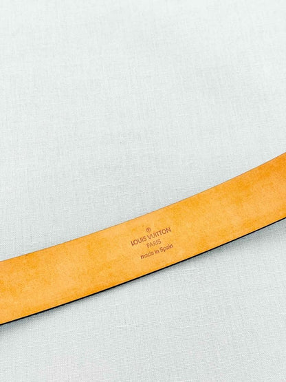 Pre - loved LOUIS VUITTON Brown Monogram Belt at Reems Closet