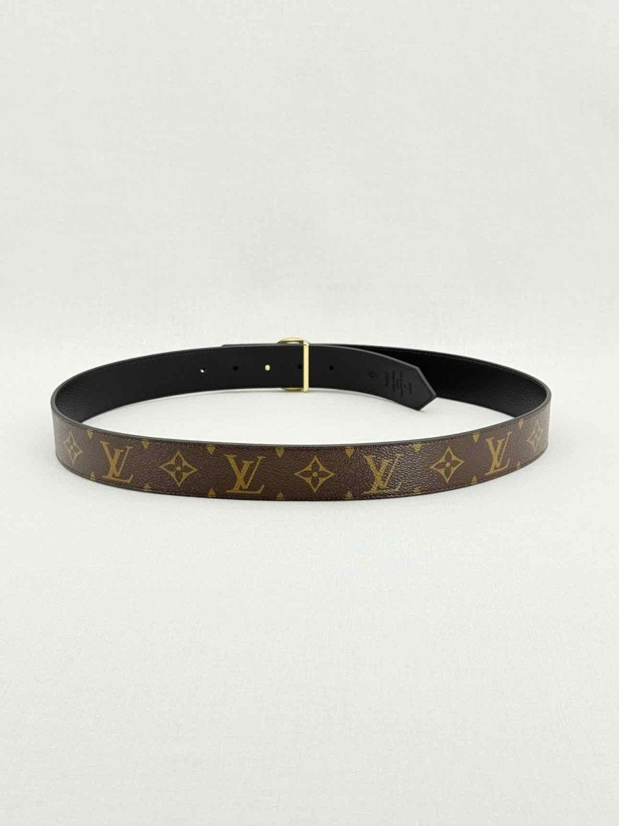 Pre - loved LOUIS VUITTON Brown Monogram Belt at Reems Closet