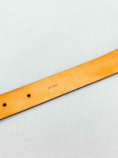 Pre - loved LOUIS VUITTON Brown Monogram Belt at Reems Closet