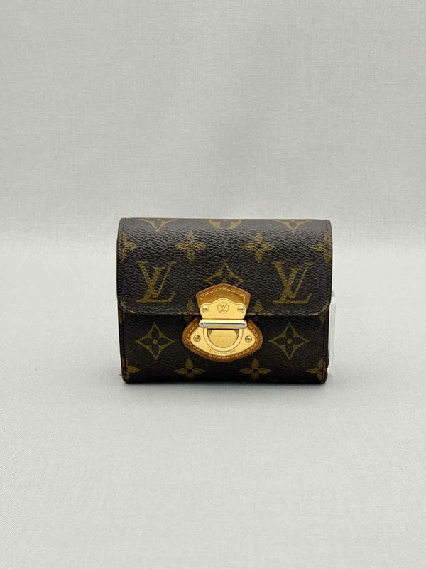 Pre-loved LOUIS VUITTON Brown Monogram Compact Wallet at Reems Closet