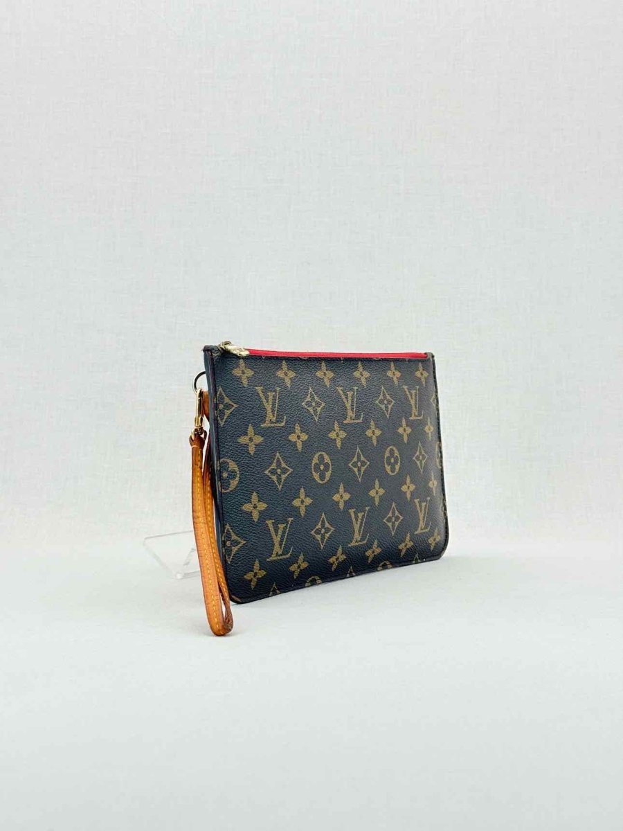 Pre - loved LOUIS VUITTON Brown Monogram Pouch at Reems Closet