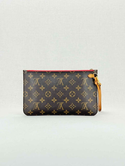 Pre - loved LOUIS VUITTON Brown Monogram Pouch at Reems Closet