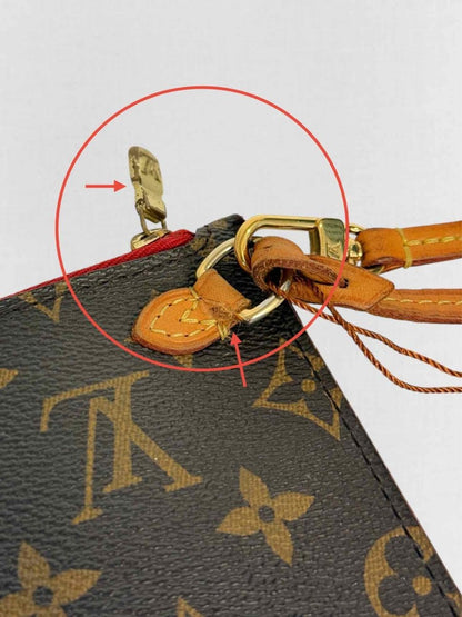 Pre - loved LOUIS VUITTON Brown Monogram Pouch at Reems Closet