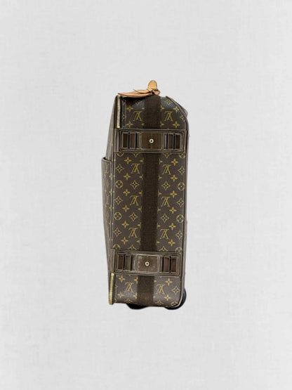 Pre - loved LOUIS VUITTON Brown Monogram Rolling Luggage at Reems Closet