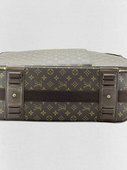 Pre - loved LOUIS VUITTON Brown Monogram Rolling Luggage at Reems Closet