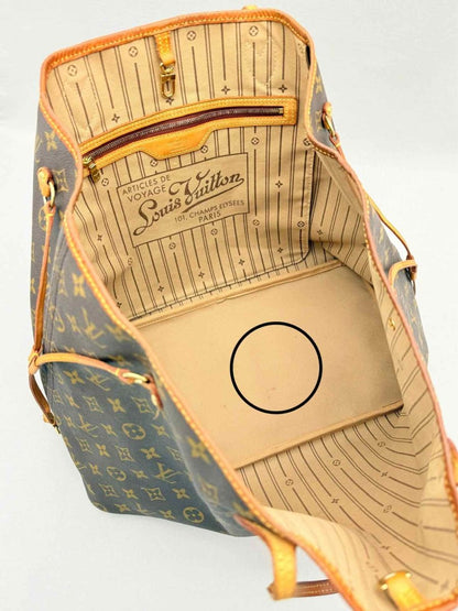 Pre - loved LOUIS VUITTON Brown Monogram Shoulder Bag at Reems Closet