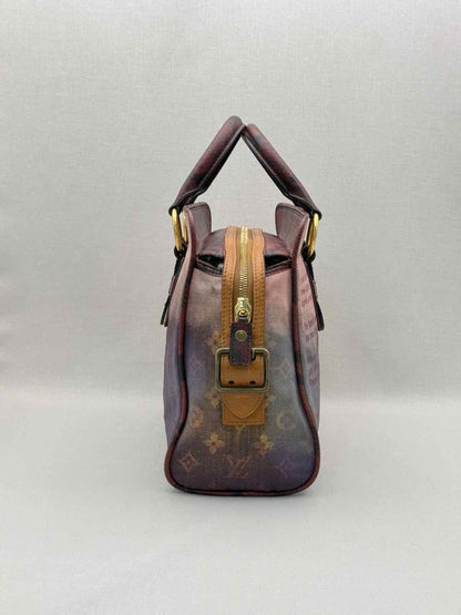 Pre-loved LOUIS VUITTON Brown Multicolor Monogram Top Handle at Reems Closet