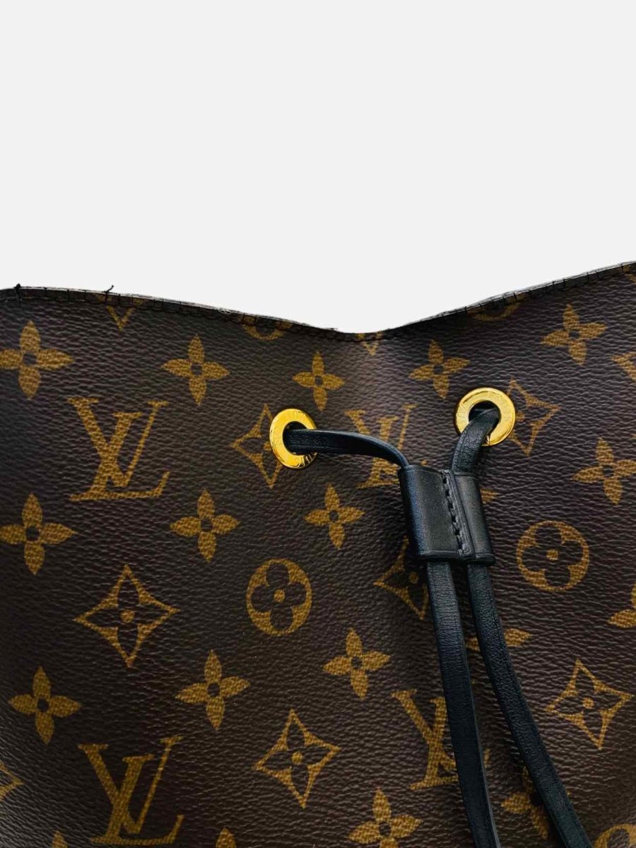 Pre - loved LOUIS VUITTON Bucket Bag Brown & Black Bucket Bag at Reems Closet