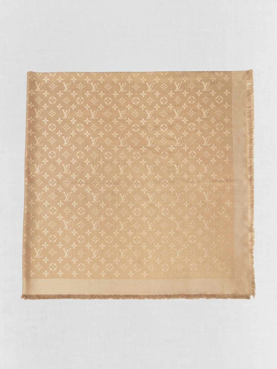 Pre - loved LOUIS VUITTON Caramel Shawl at Reems Closet