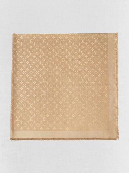 Pre - loved LOUIS VUITTON Caramel Shawl at Reems Closet