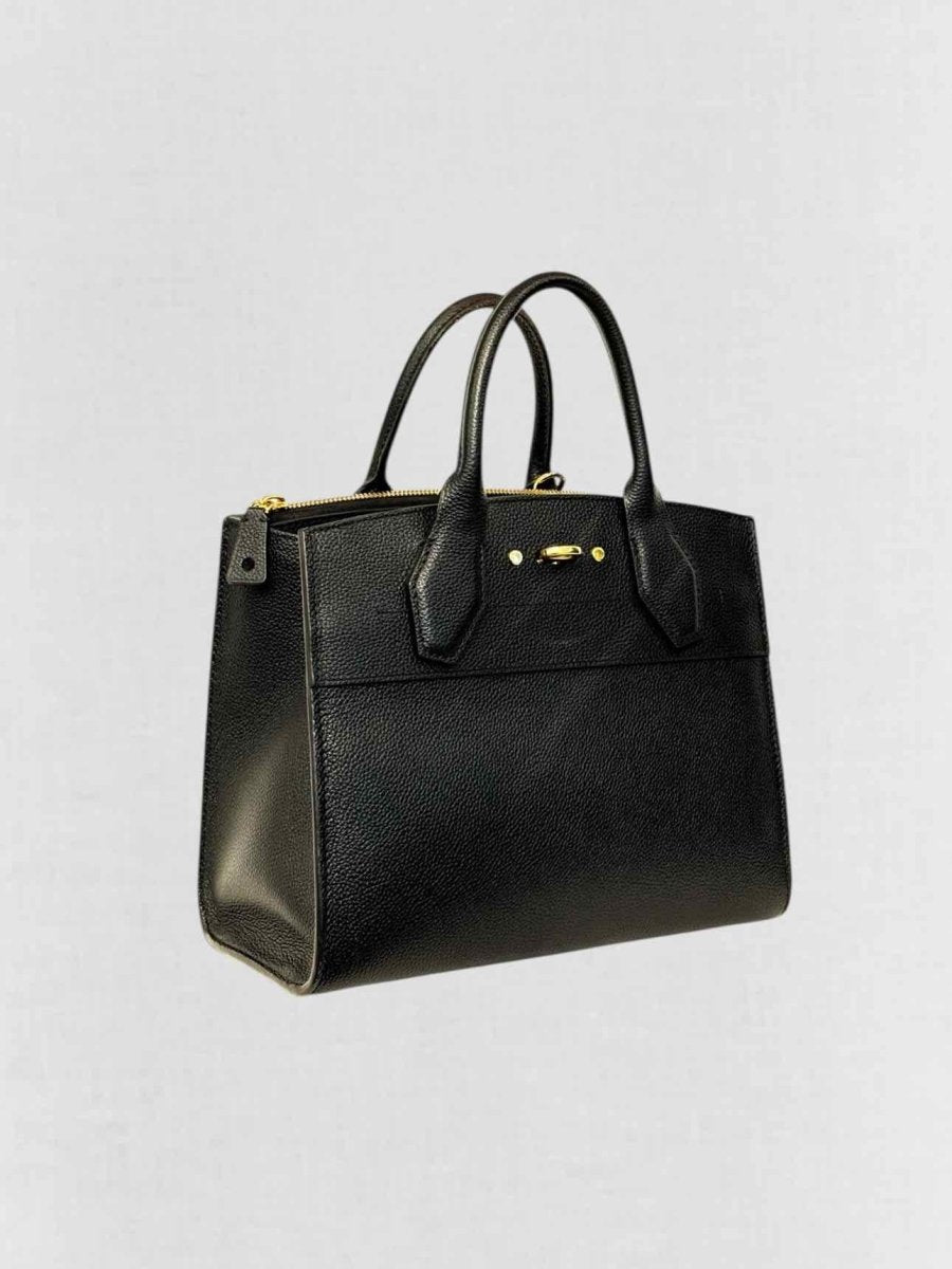 Pre - loved LOUIS VUITTON City Streamer Black Top Handle at Reems Closet