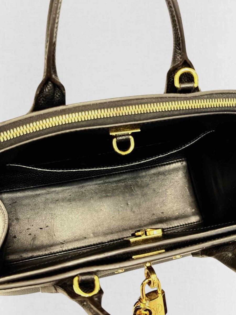 Pre - loved LOUIS VUITTON City Streamer Black Top Handle at Reems Closet