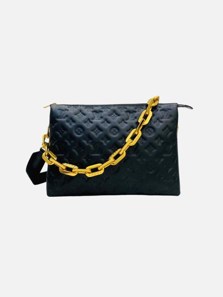 Pre - loved LOUIS VUITTON Coussin Black Monogram Handbag at Reems Closet