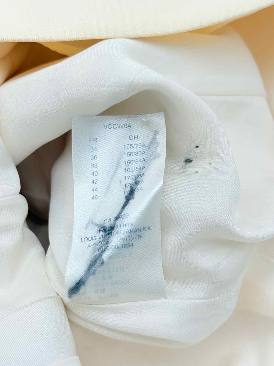 Pre - loved LOUIS VUITTON Cream Size US 2 Short Dress at Reems Closet