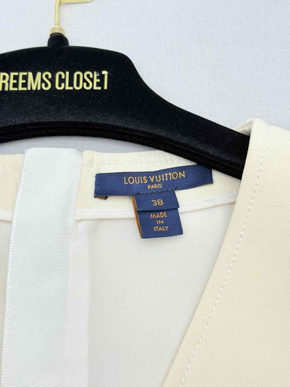 Pre - loved LOUIS VUITTON Cream Size US 2 Short Dress at Reems Closet