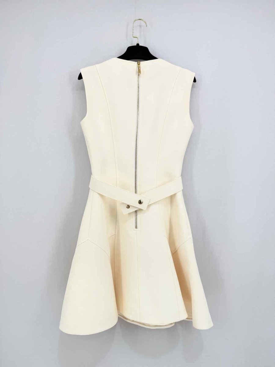 Pre - loved LOUIS VUITTON Cream Size US 2 Short Dress at Reems Closet