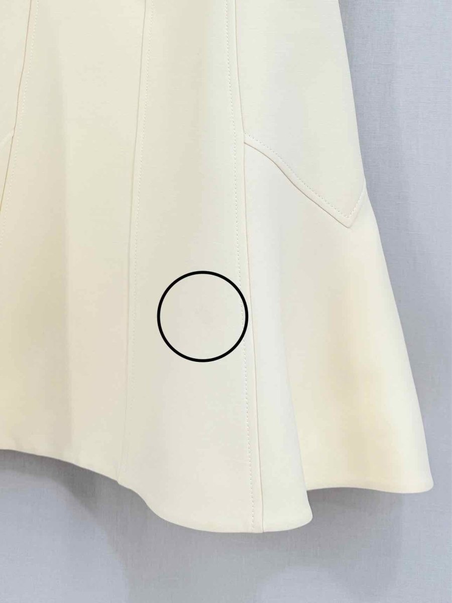 Pre - loved LOUIS VUITTON Cream Size US 2 Short Dress at Reems Closet