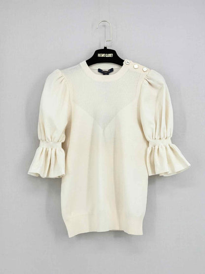 Pre - loved LOUIS VUITTON Cream Size XSmall Top at Reems Closet