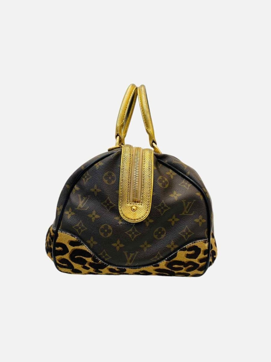 Pre - loved LOUIS VUITTON Dark Brown Monogram Top Handle at Reems Closet