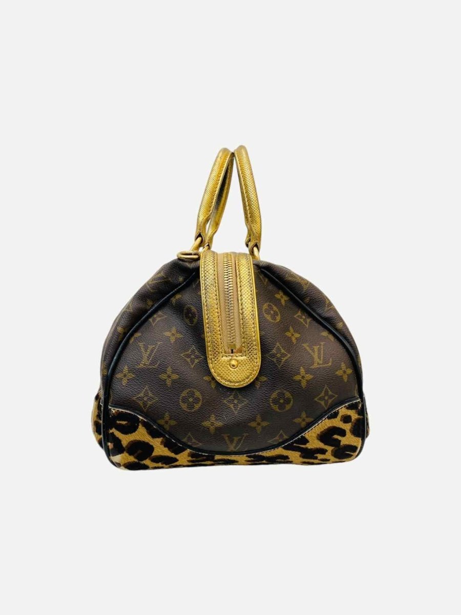 Pre - loved LOUIS VUITTON Dark Brown Monogram Top Handle at Reems Closet