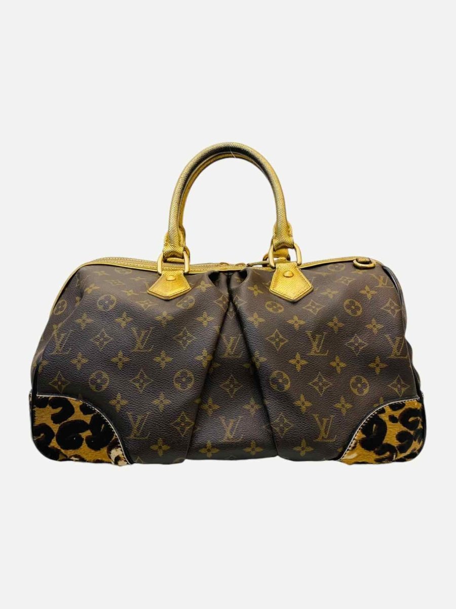 Pre - loved LOUIS VUITTON Dark Brown Monogram Top Handle at Reems Closet