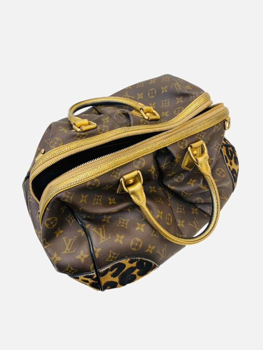 Pre - loved LOUIS VUITTON Dark Brown Monogram Top Handle at Reems Closet