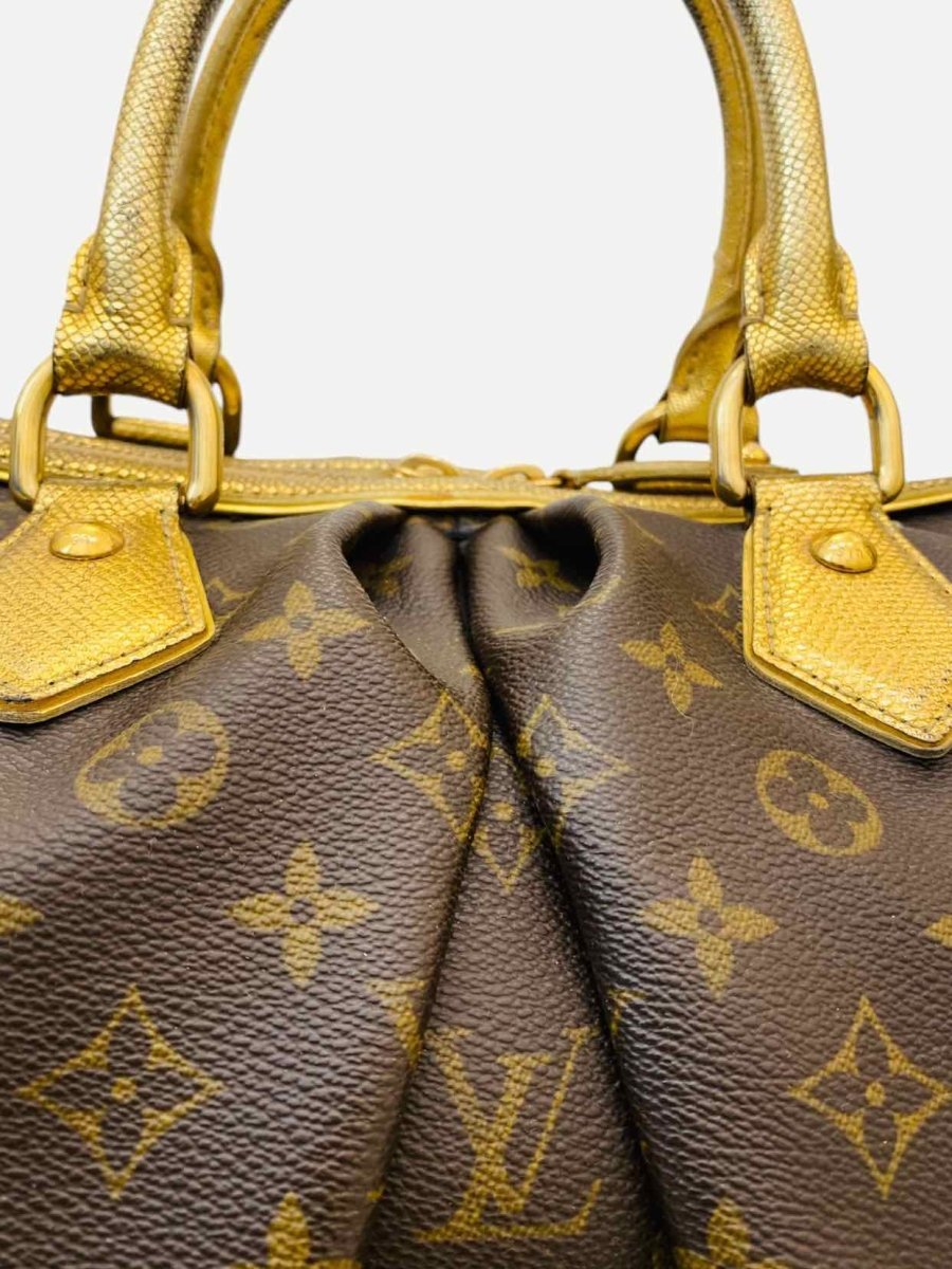 Pre - loved LOUIS VUITTON Dark Brown Monogram Top Handle at Reems Closet