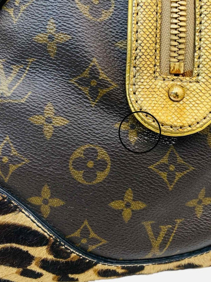 Pre - loved LOUIS VUITTON Dark Brown Monogram Top Handle at Reems Closet