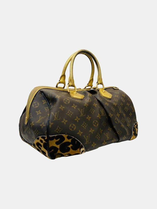 Pre - loved LOUIS VUITTON Dark Brown Monogram Top Handle at Reems Closet