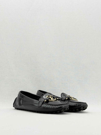 Pre - loved LOUIS VUITTON Dauphine Black Size EU 40 Loafers at Reems Closet