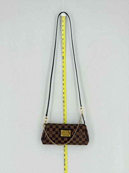 Pre - loved LOUIS VUITTON Eva Brown Damier Ebene Shoulder Bag at Reems Closet