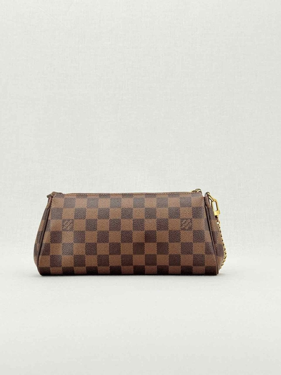Pre - loved LOUIS VUITTON Eva Brown Damier Ebene Shoulder Bag at Reems Closet