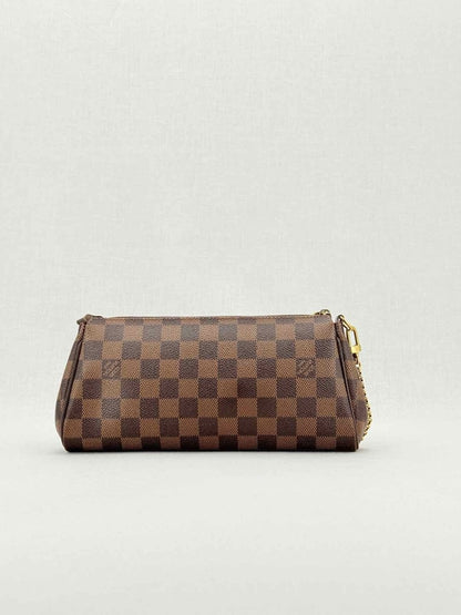 Pre - loved LOUIS VUITTON Eva Brown Damier Ebene Shoulder Bag at Reems Closet