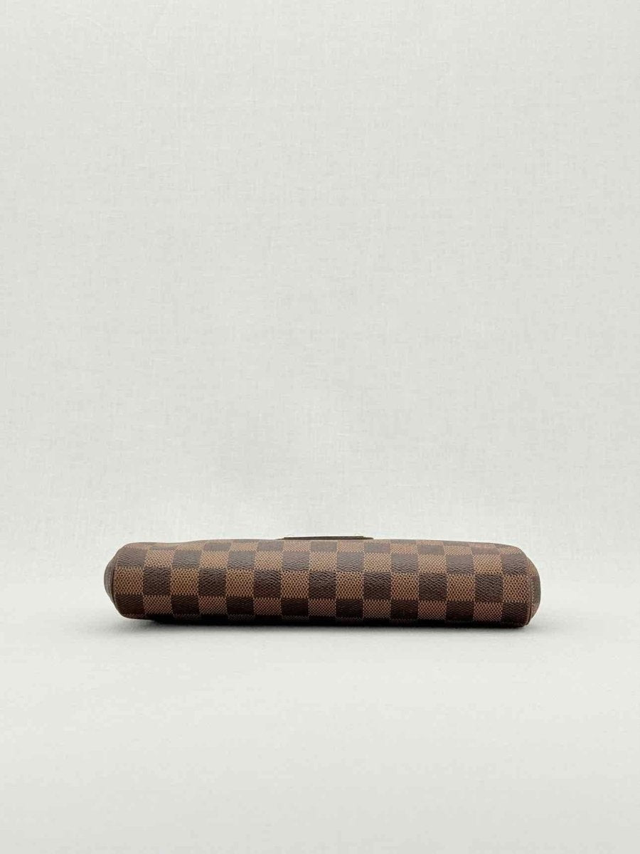 Pre - loved LOUIS VUITTON Eva Brown Damier Ebene Shoulder Bag at Reems Closet