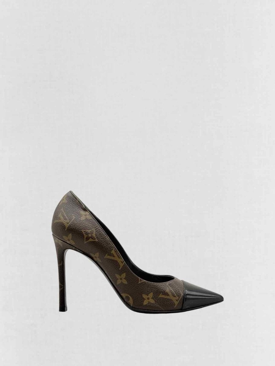 Pre - loved LOUIS VUITTON Fetish Brown Monogram Size EU 37 Pumps at Reems Closet