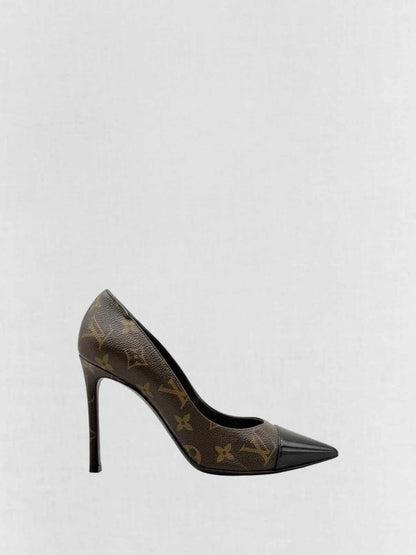 Pre - loved LOUIS VUITTON Fetish Brown Monogram Size EU 37 Pumps at Reems Closet