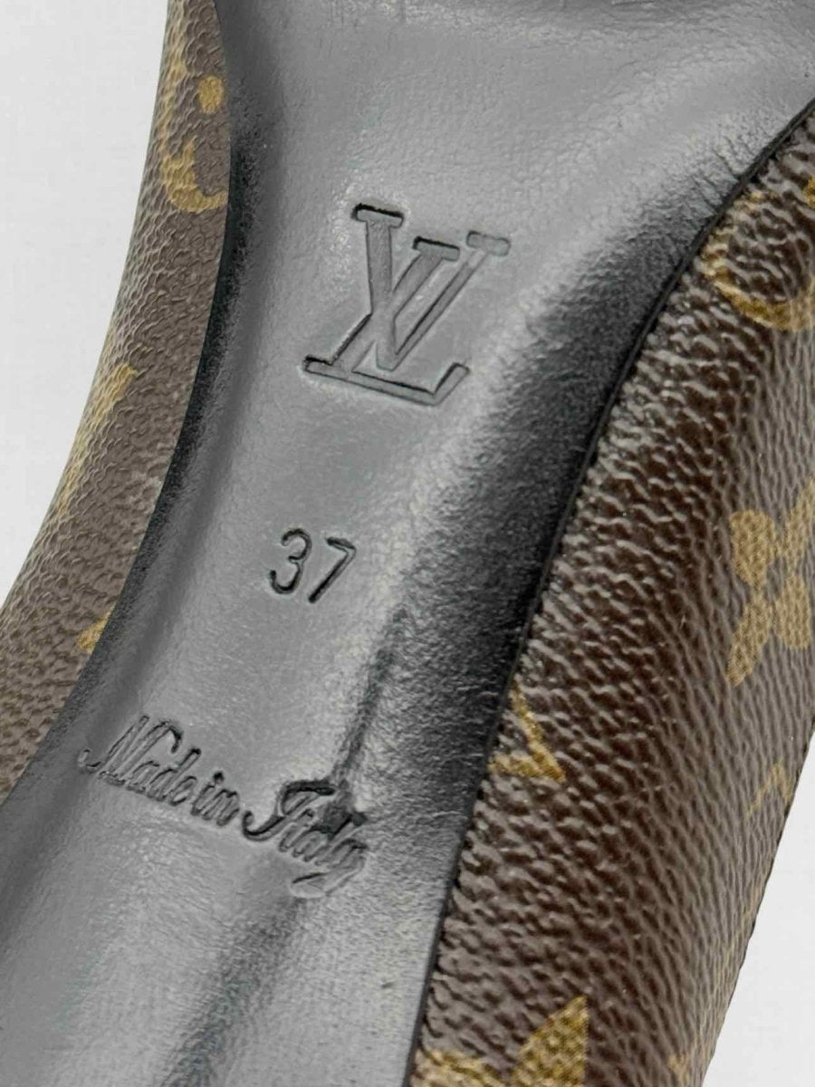 Pre - loved LOUIS VUITTON Fetish Brown Monogram Size EU 37 Pumps at Reems Closet