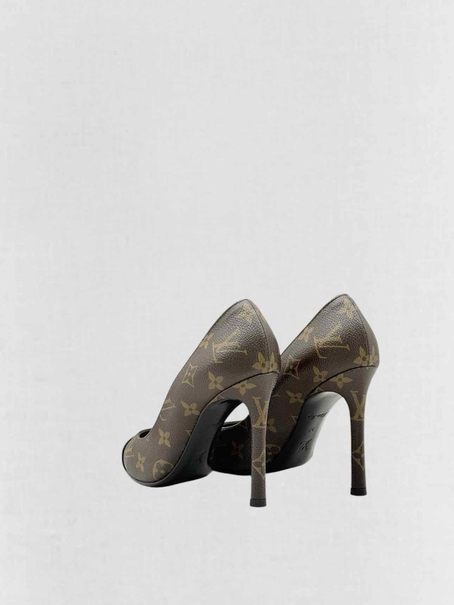 Pre - loved LOUIS VUITTON Fetish Brown Monogram Size EU 37 Pumps at Reems Closet