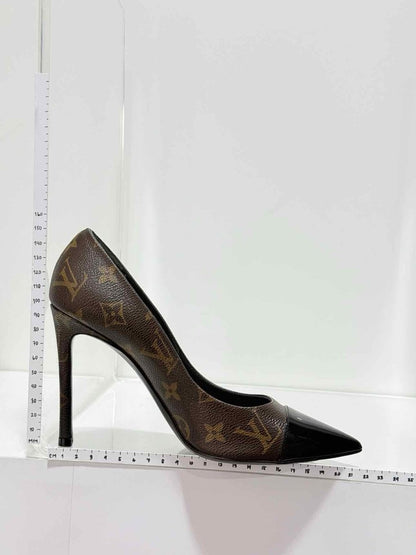 Pre - loved LOUIS VUITTON Fetish Brown Monogram Size EU 37 Pumps at Reems Closet