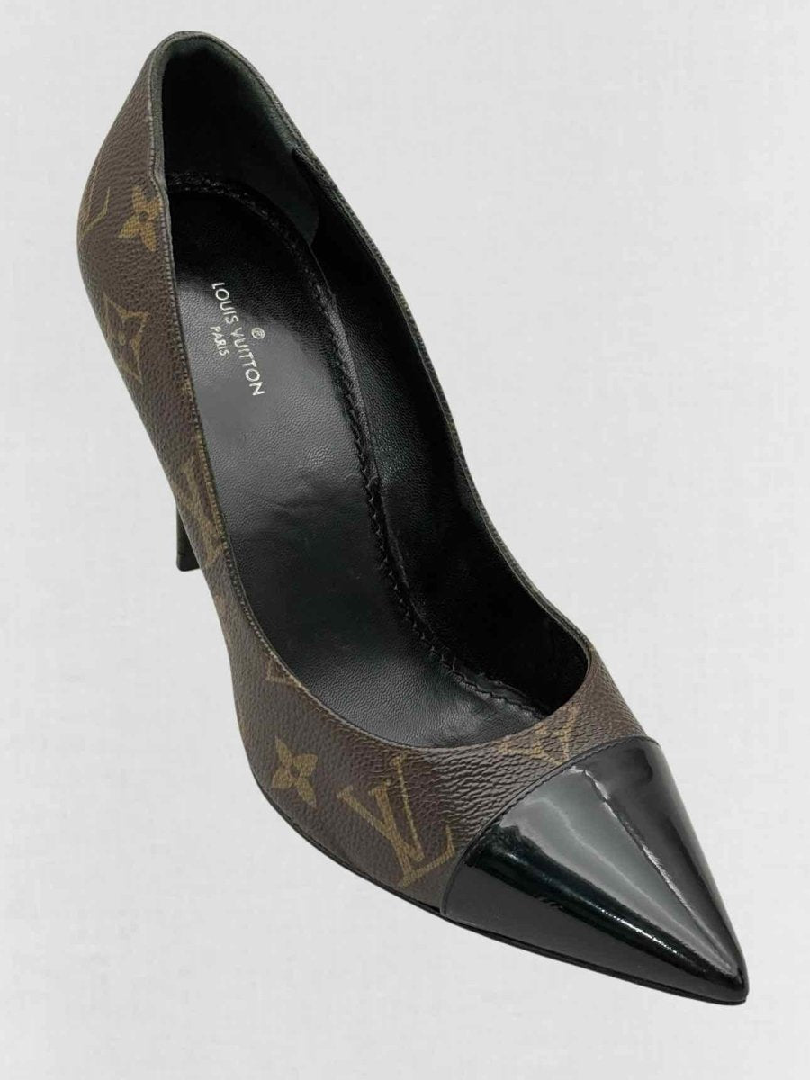 Pre - loved LOUIS VUITTON Fetish Brown Monogram Size EU 37 Pumps at Reems Closet